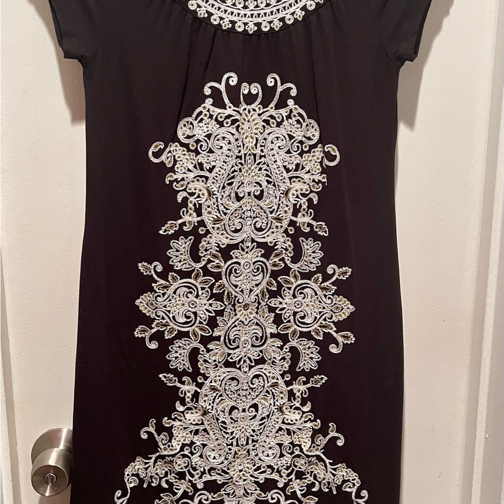 I.N.C. International concepts women's embroidered short sleeve dress. S